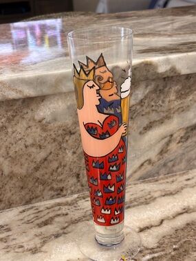 RITZENHOFF KLAUS MEINHARDT 9.75" Pilsner Glass Art By MARTINA SCHLENKE Germany